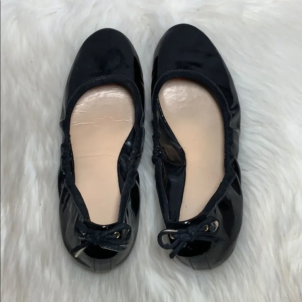 Cole Haan Ashlynn‎  Black Patent Ballet Flats Sz 8